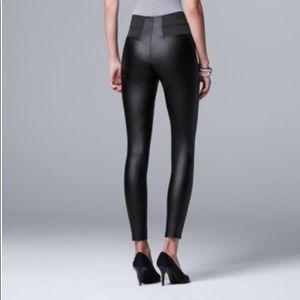 Simply Vera wang faux leather leggings